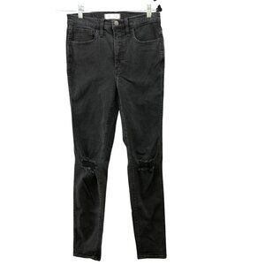 Madewell 10" High-Rise Roadtripper Supersoft Jeans Davie Wash Womens 27 Black